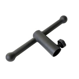 Trenbon Hammer Sleeve Club Grip Landmine Attachment Handle for Exercise Barbell Home Gym Equipment (Black T-Bar 2-inch)