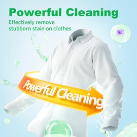 BORMSI Laundry Detergent Sheets Fresh Scent 120 Loads No Plastic Jug, Travel Laundry Soap Detergent 60 Sheets
