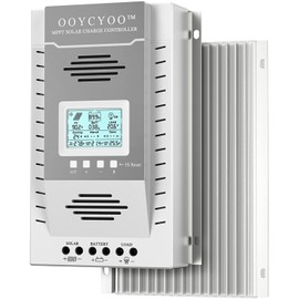 OOYCYOO MPPT Charge Controller 80 amp 12V/24V Auto, 80A Solar Panel Charge Regulator with Blacklight LCD Display Max 100V for Lead-Acid Sealed Gel AGM Flooded Lithium Battery