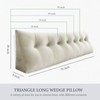 14 lbs Thickened King Headboard Pillow for Sitting Up in