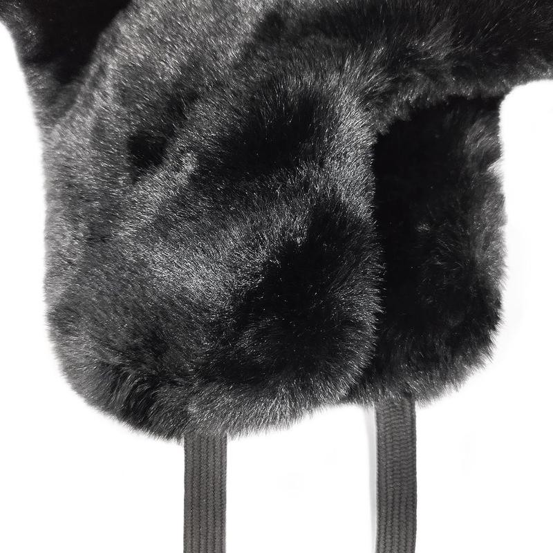 Russian Ushanka Cap Faux Trapper Winter Ear Flap Trooper Aviator