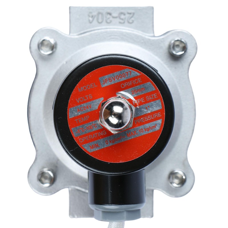 U.S. Solid 1" 24V AC Stainless Steel Electric Solenoid Valve