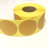 2“ Kraft Brown Round Labels Stickers Roll, 500 Pack
