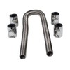SUPERFASTRACING 48" Flexible Stainless Steel Radiator Coolant Water Hose Kit