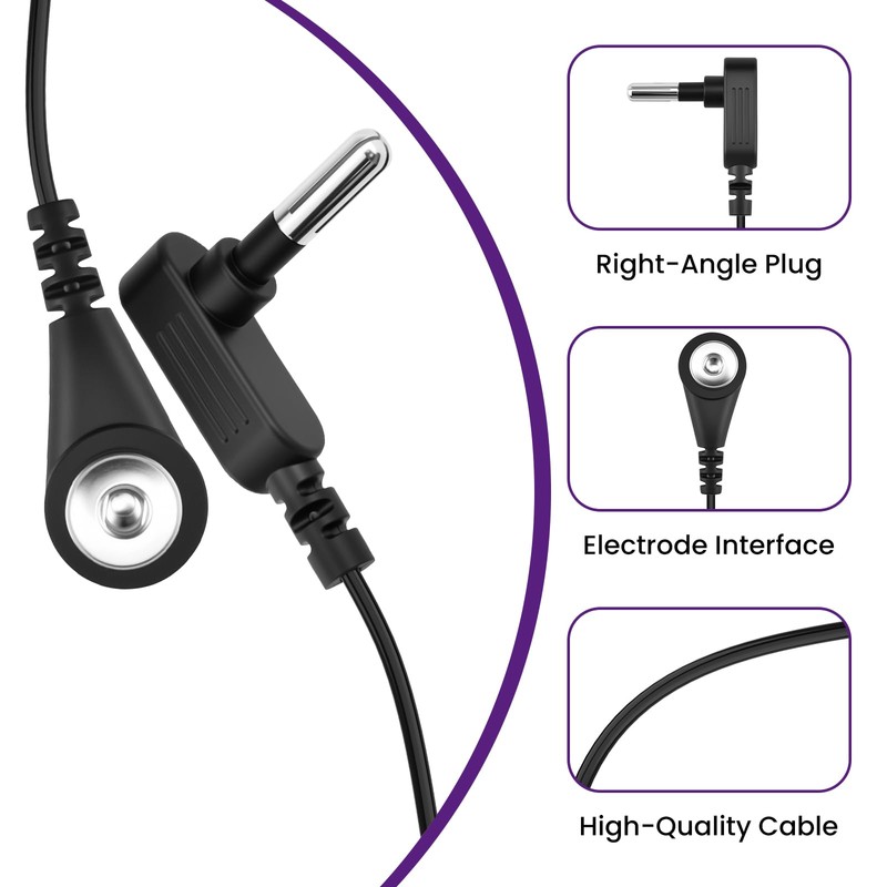 SATUY 2 Pcs 15Ft Black Grounding Cords | Universal Replacement