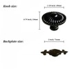 Kelier Antique Cabinet Knobs, [8 Pack] Vintage Retro Mushroom Drawer