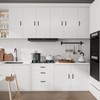 ELEBUILD 10 Pack, 5 Inch(128MM), Matte Black, Cabinet Pulls Cabinet