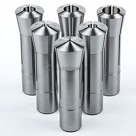 All Industrial 6 Pc High Precision R8 Collet Set Fractional 1/8" to 3/4" for Milling Machine