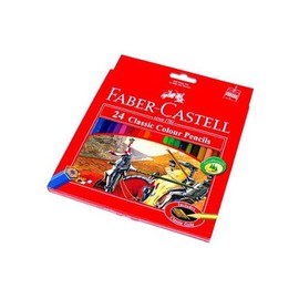 RCECHO® Faber Castell Classic Coloured Pencils Box 24 115854 PB648 174; Full Version Apps Edition