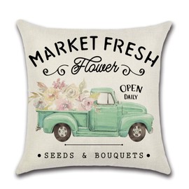 Ohok Waterproof Cushion Cover 45 x 45 cm, Set of 4 Decorative Outdoor Cushion Covers, Decorative Sofa Cushion, Couch Cushion, Decorative Cushion Covers for Sofa, Living Room, Balcony, Garden, Car