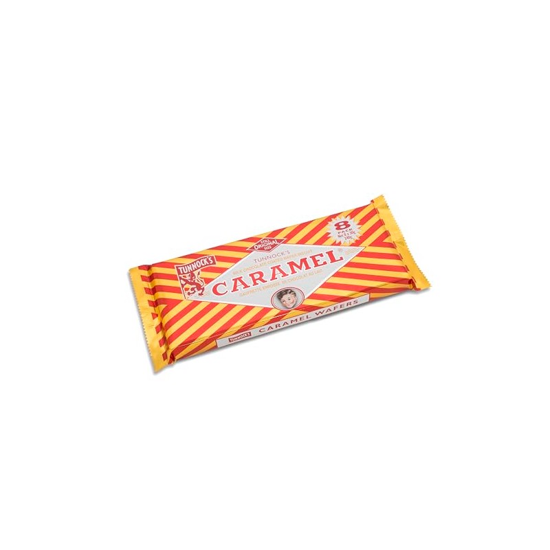 Tunnock's Real Milk Chocolate Caramel Wafers 8 Pack of 30g
