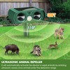 CKUKARM 2 Pack Solar Ultrasonic Animal Repellent Outdoor Cat Squirrel