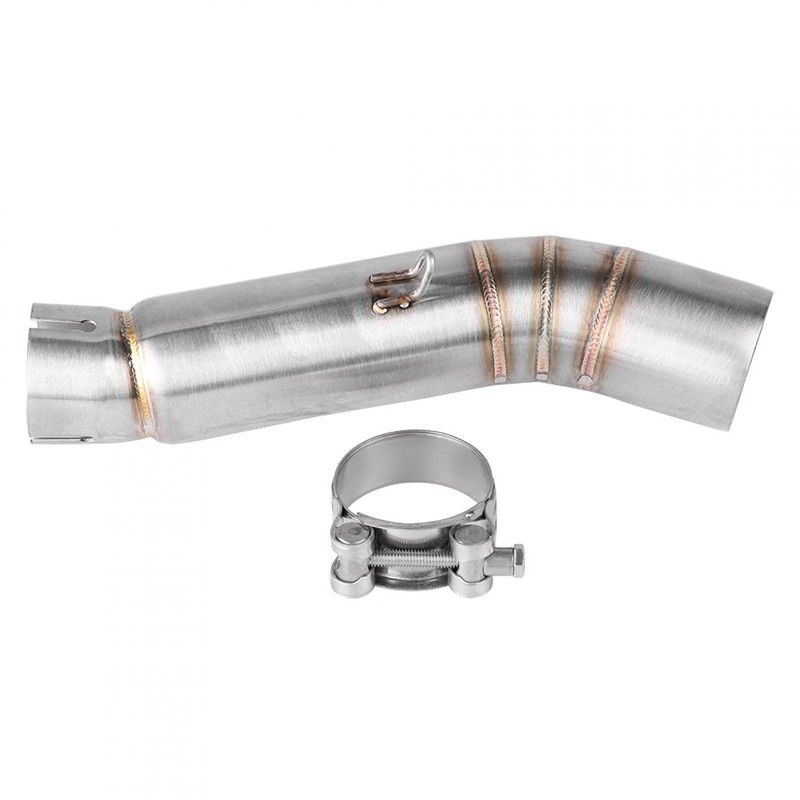 KIMISS Stainless Steel Motorcycle Exhaust Centre Pipe Link Connect for