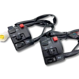 JYFACTORY Motorcycle Handle Switch Bike Universal Left Hazard Turn Signals 2pcs