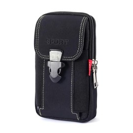 Funda para cinturón de teléfono, Funda para teléfono Celular, Funda de Piel para teléfono Celular con Clip para cinturón, Estuche de Transporte Multifuncional para teléfono