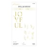 Spellbinders Joyful Hot Foil Plate & Die Set, Metal