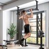 Kipika 48" Ceiling Mounted Pull Up Bar, Heavy Duty Multi-Grip