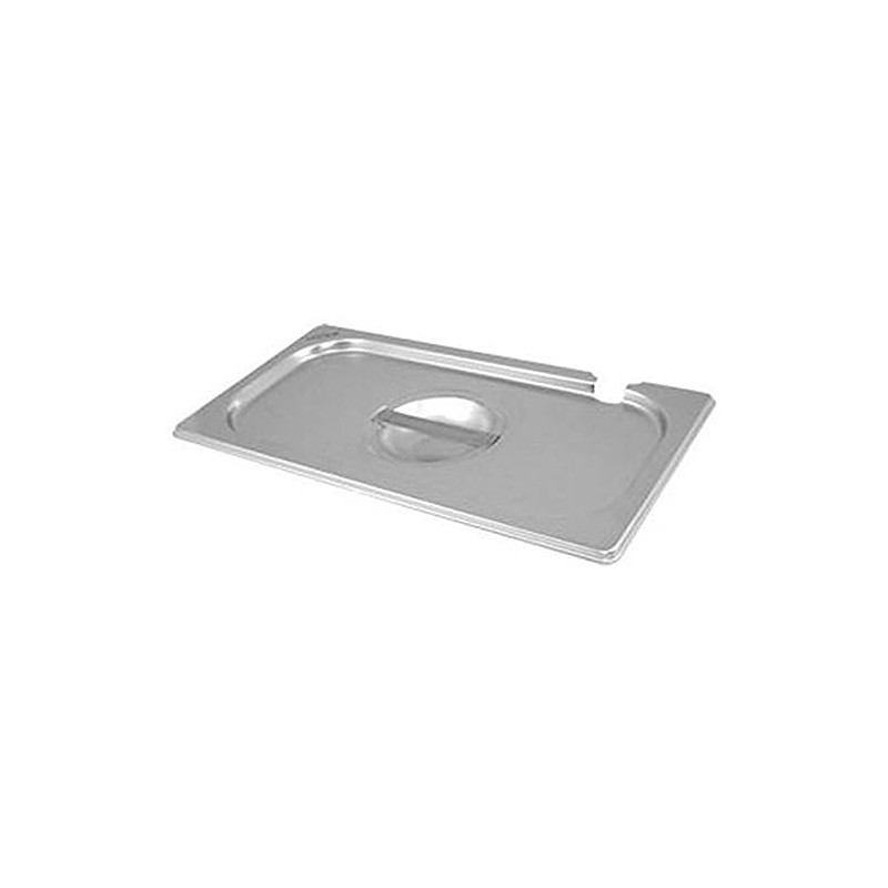 Genware GN14-NLID Stainless Steel Gastronorm Pan with Notched Lid, Size