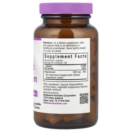 Bluebonnet Nutrition, Buffered Chelated Magnesium, Veggie Capsules 120 Tablets (200mg per capsule) / Bluebonnet Nutrition (블루보넷뉴트리션), 완충 킬레이트화 마그네슘, 베지 캡슐 120정(캡슐 1정당 200mg)