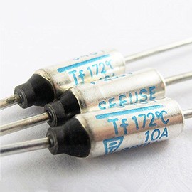 MASUNN Pack of 10 AC 250V 10A Tf Thermal Fuse 133/142/157/172/184/192/216/227/240°C - [I] 240°C