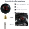 Padaodao 6 Speed Gear Stick Knob Black Lever Shifter Handle