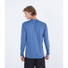 Hurley Men's OAO Surf Shirt Ls Rash Guard, Deep Aqua,
