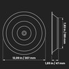 Repa Market 8" Inch Round Aluminum Ceiling Diffuser - Industrial