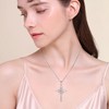 Inpasne Heart Cross Necklace for Women 925 Sterling Silver Infinity
