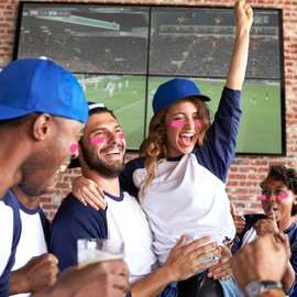 Tyqour Sports Eye Stickers for Kids, 160 Pairs Soccer Baseball Softball Stickers for Girls, Pink Face Stickers Under Eye for Party Game Sport Supplies Baseball Football Softball Fans On Game Day