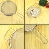 One Handed Strainer for Frying Pans, Boiling Colander, 7.5 inches