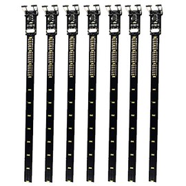 Popondetta 1514 N Gauge LED Indoor Light with Energy Charger Yellow White C Type 7 Pack 1514