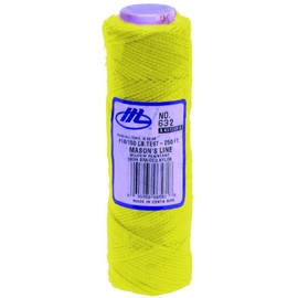 Masonry Mason's Line Braided Nylon 250' Yellow Size 186"