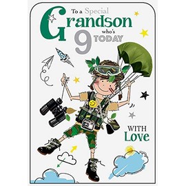 Grandson 9th Birthday Card