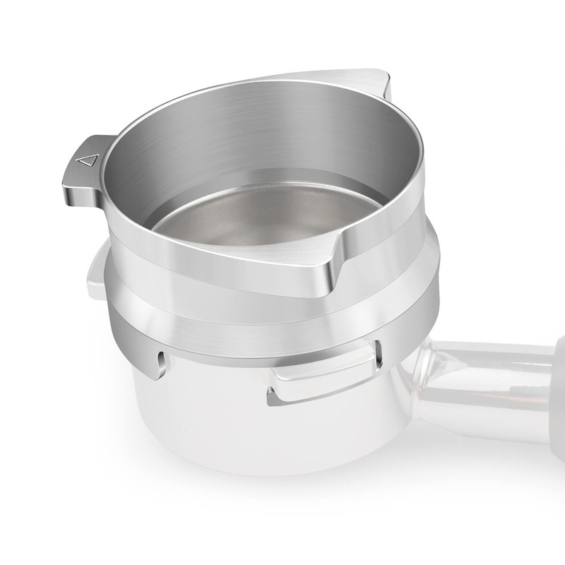 FIRJOY 54mm Espresso Dosing Funnel for Breville Barista Portafilters (Stainless