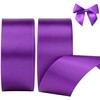 KEYIDO Purple Ribbon, 40mm x 44 Metres(50 Yards) Wide Ribbon,