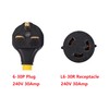 ONETAK NEMA 6-30P to L6-30R 240V 30 Amp 3 Prong