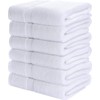 SIMPLI-MAGIC Cotton Set, Towels, 24x46, White, 6 Count