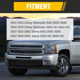 AFEISOL 2PCS 3rd Third Brake Light Seal Gasket, Compatible with 2007-2013 GMC Sierra 2500HD 3500HD Chevy Silverado 1500 2500 3500 High Mount Stop Light Gasket, Single-Sided Adhesive