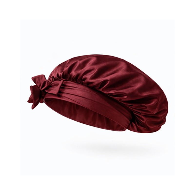 Casa Della Silk Serenita Mulberry Silk Hair Bonnet – Bordeaux