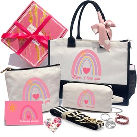 GINJKGO Gifts for Mom – Ideal Mothers Day Baskets, Birthday Valentines Christmas Gift for New Moms & Mom in Law from Daughter Son