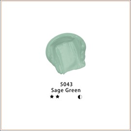 Artecho Acrylic Paint Sage Green 120 ml, Waterproof and Non-fading, Quick Drying, Acrylic Paint for Canvas, Wood, Fabric, Crafts, Leather and Stone