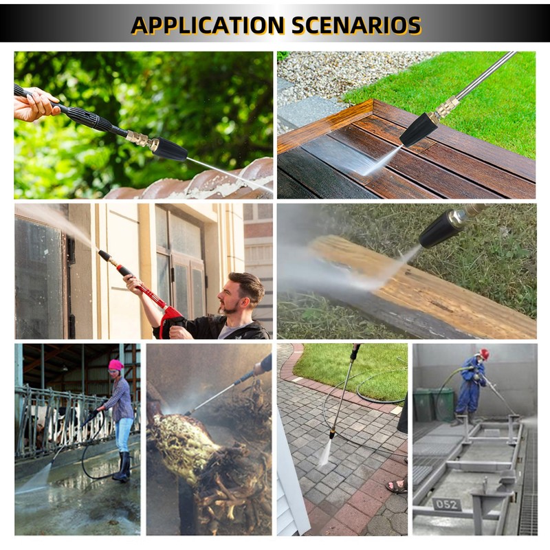 Rotating Turbo Nozzle Universal for Water Pressure Washer, Nozzle for