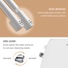 Round Bidet Toilet Seat with Soft Close and Quick Release,Non-Electric