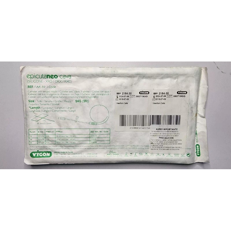 VYGON Cateter Epicutaneo Cava 24g 2fr Vygon
