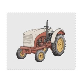 2 x 'Mini Tractor' Microfibre Lens/Glasses Cleaning Cloths (LC00028583)