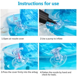 OFKP Baby Toddler Swimming Ring Seat Swim Ring Float Seat Safety and Convenience (Blue)