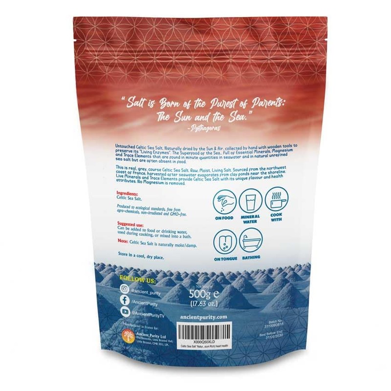 Celtic Sea Salt "Natural Real Grey Salt" 500g (Magnesium Rich)
