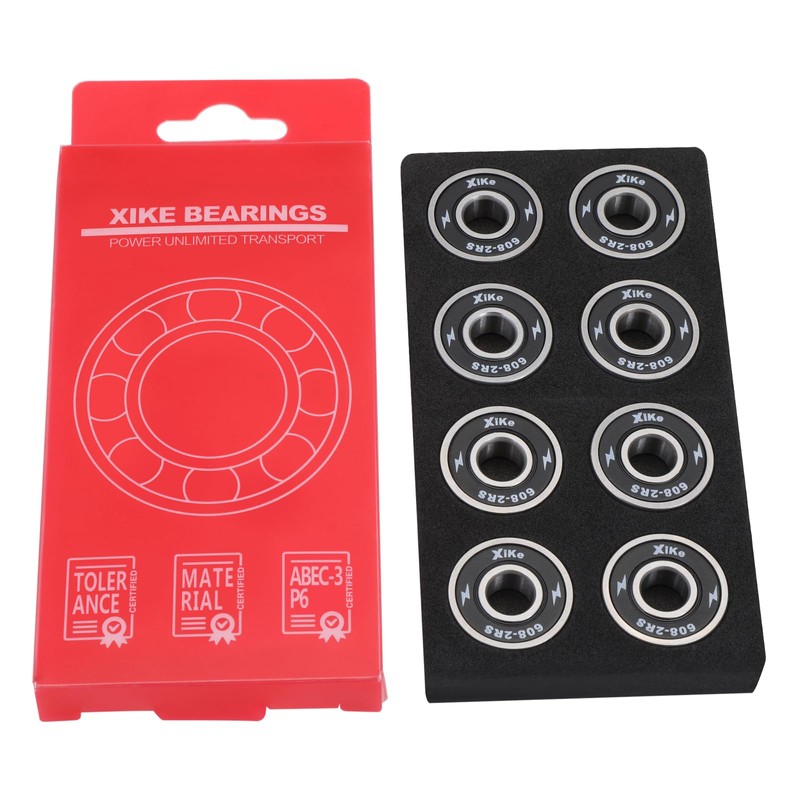 XiKe 608-2RS Skateboard Bearings 8x22x7mm High Speed Smooth and Durable,