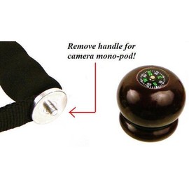 SE Collapsible Aluminum Shock-Absorbing Walking/Hiking Stick with Camera Mono-Pod (Colors May Vary) - WS8L