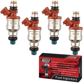 MACAX Set of 4 Fuel Injectors 23209-35040 FJ522 Replacement Compatible with Toyota 4Runner Pickup 1989 1990 1991 1992 1993 1994 1995 - Replaces 2320974060 1955005440